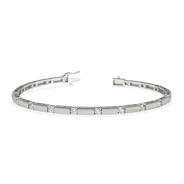 Brea-Platinum-1.80 Ct-H-I / SI- 6.5 Inch-Natural