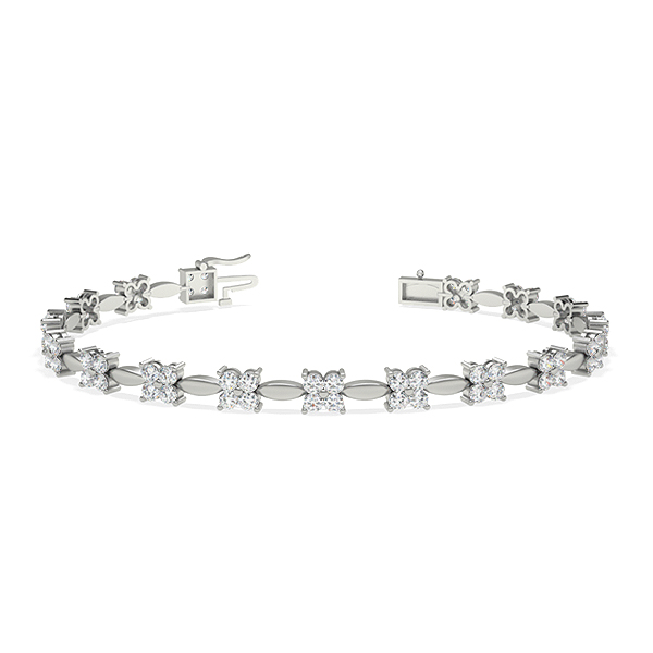 Charley-Platinum-2.69 Ct-H-I / SI- 6.5 Inch-Natural