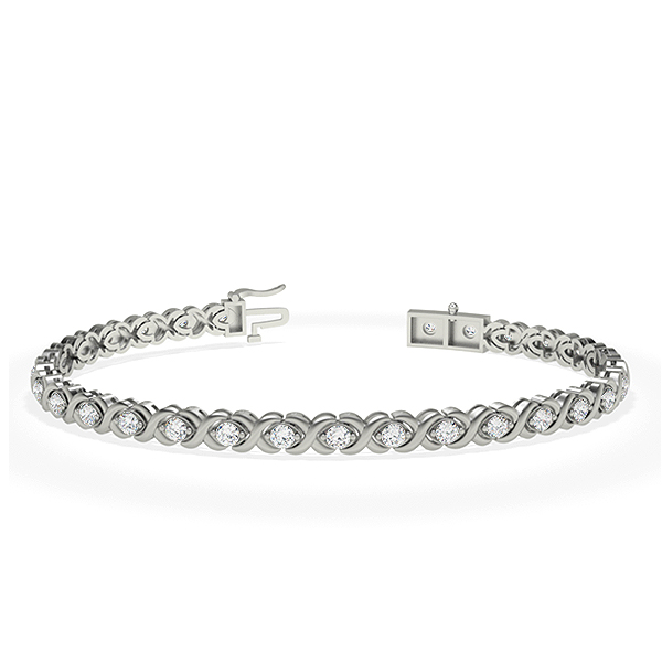 Sherri-Platinum-2.17 Ct-H-I / SI- 6.5 Inch-Natural