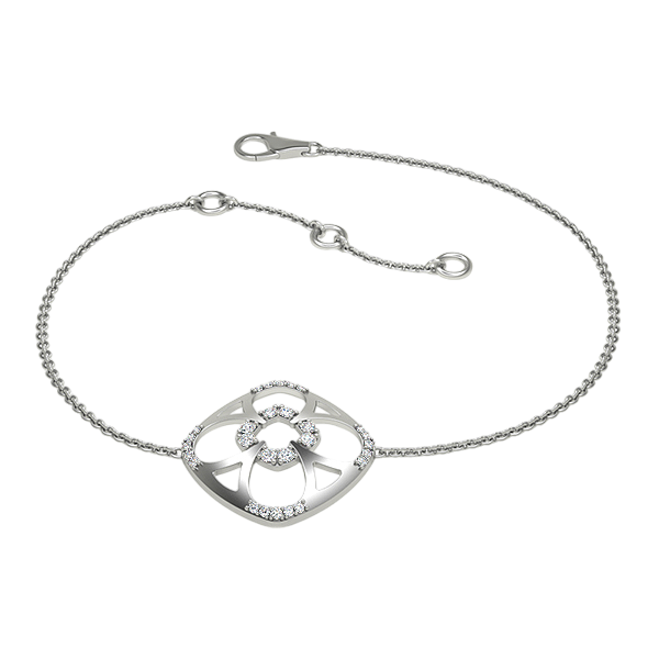 Angelica-Platinum-0.17 Ct-H-I / SI- 6.5 Inch-Natural