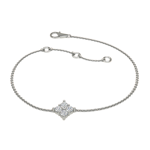 Maryam-Platinum-0.20 Ct-H-I / SI- 6.5 Inch-Natural