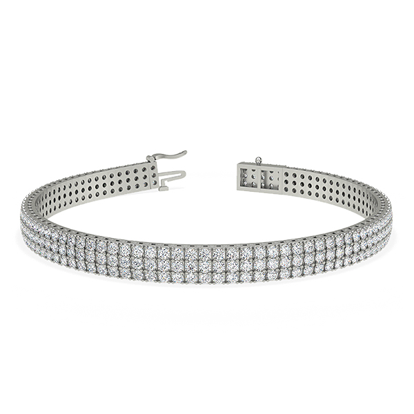 Michele-Platinum-5.17 Ct-H-I / SI- 6.5 Inch-Natural