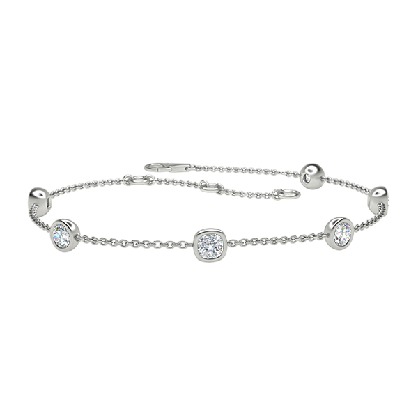 Fiora-Platinum-0.72 Ct-H-I / SI- 6.5 Inch-Natural