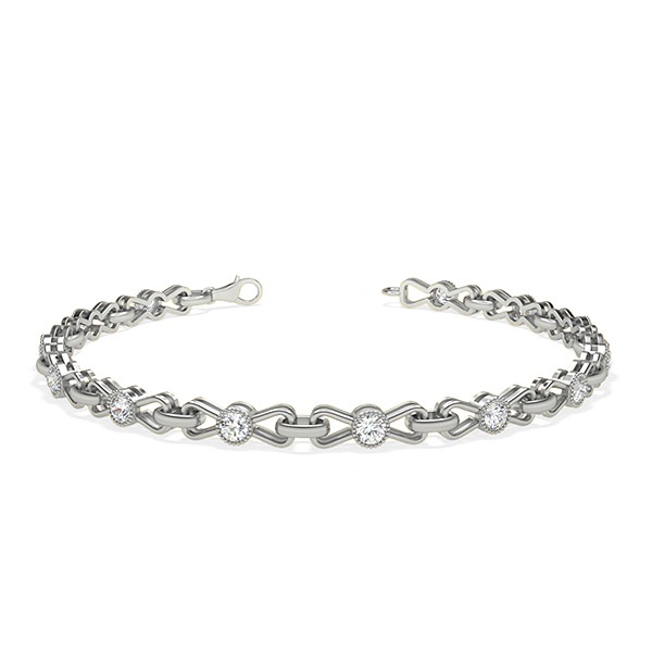 Serafina-Platinum-1.50 Ct-H-I / SI- 6.5 Inch-Natural