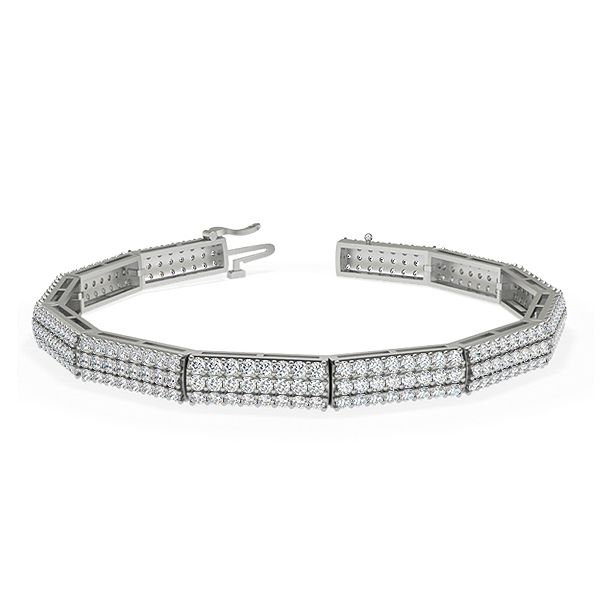 Celine-Platinum-3.80 Ct-H-I / SI- 6.5 Inch-Natural