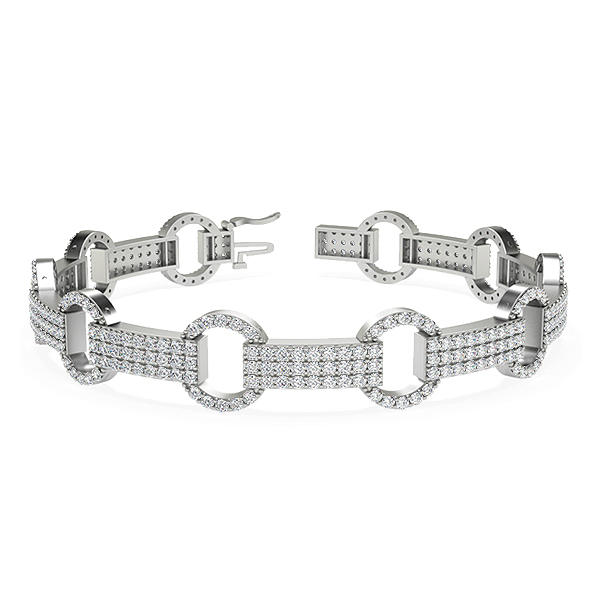 Rylee-Platinum-2.60 Ct-H-I / SI- 6.5 Inch-Natural