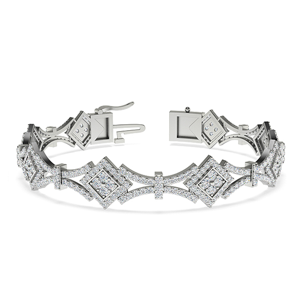 Shari-Platinum-2.45 Ct-H-I / SI- 6.5 Inch-Natural