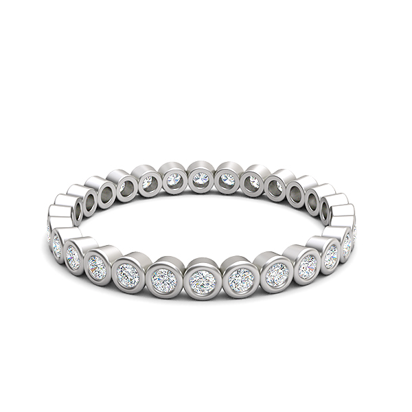 Full Bezel Round Diamond Full Eternity Ring
