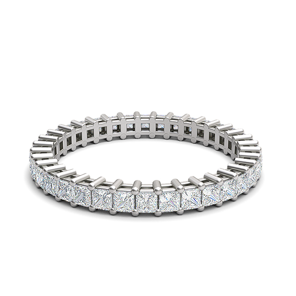 Princess Cut Diamond Full Eternity Ring 