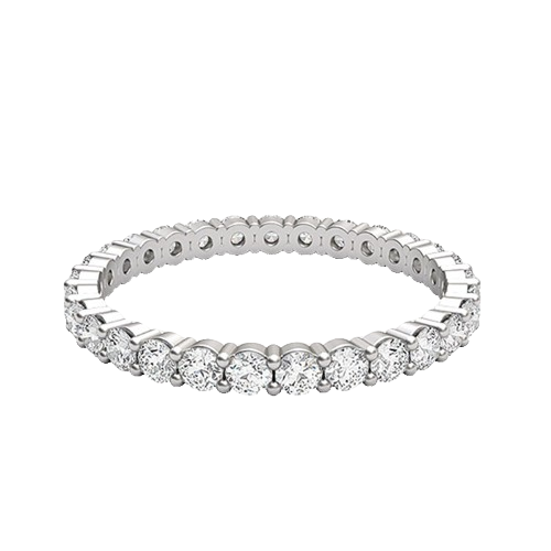Prongs Set Round Diamond Full Eternity Ring