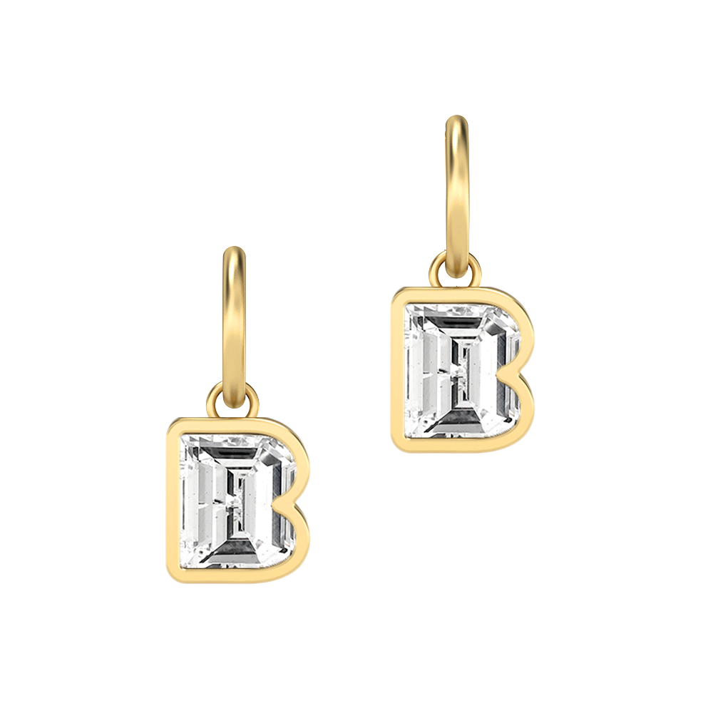 B-18K Yellow Gold-Hoop Earrings-7 mm