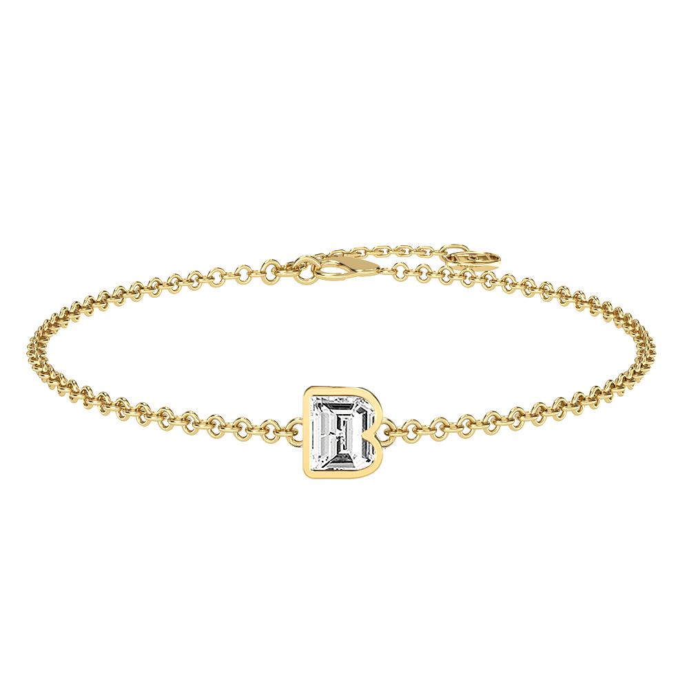 B-18K Yellow Gold-Bracelet-7 mm