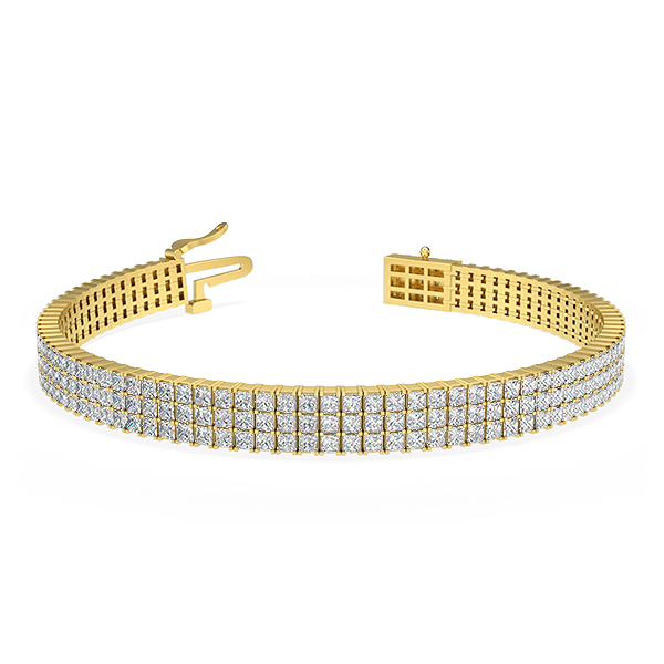 Nina-18K Yellow Gold-7.83 Ct-H-I / SI- 6.5 Inch-Natural