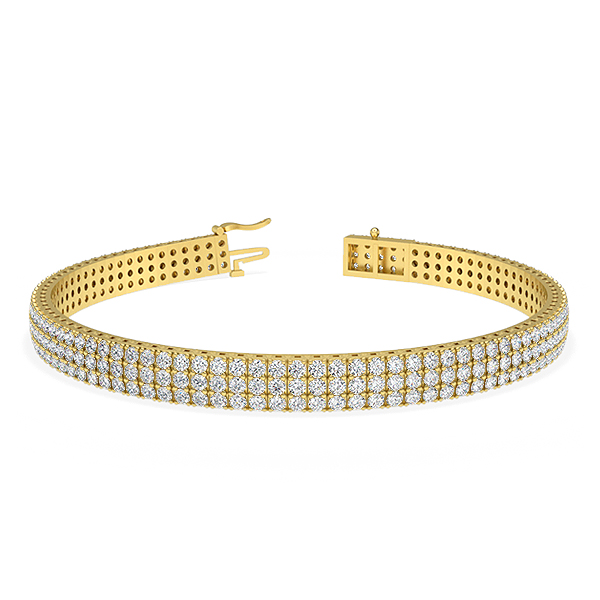 Michele-18K Yellow Gold-5.17 Ct-H-I / SI- 6.5 Inch-Natural