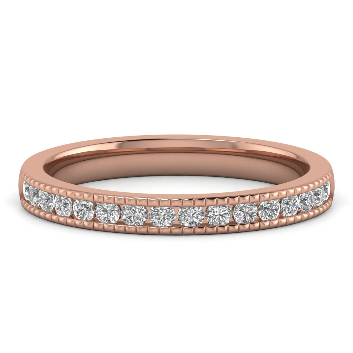 Yula-18K Rose Gold-0.35 Ct-H-I / SI-Natural Diamonds