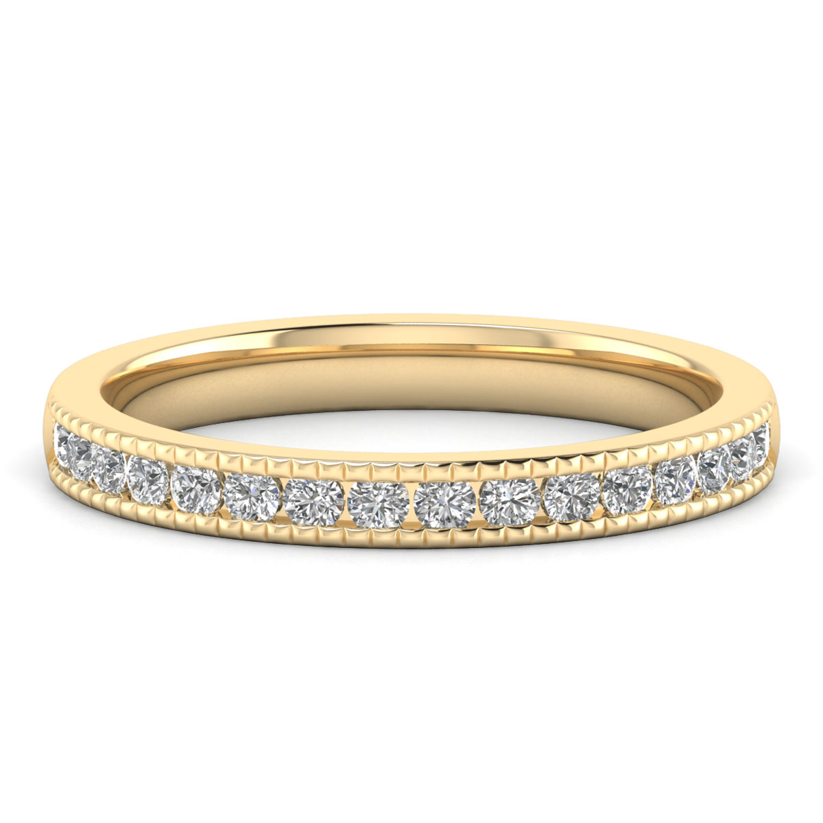 Yula-18K Yellow Gold-0.35 Ct-H-I / SI-Natural Diamonds